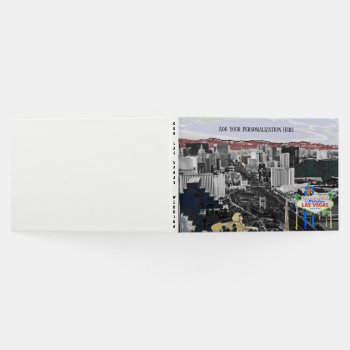 Las Vegas Wedding Strip And Welcome Sign View Guest Book by Rebecca_Reeder at Zazzle