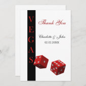 Las Vegas Wedding Thank You cards (Front/Back)