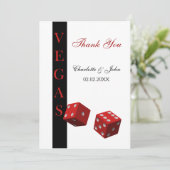 Las Vegas Wedding Thank You cards (Standing Front)