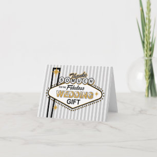 Las Vegas Wedding Thank You Note