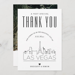 Las Vegas Wedding Thank You + Photo Card