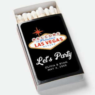 Las Vegas Wedding Welcome Bag Gift Favor Matchbox Matchboxes
