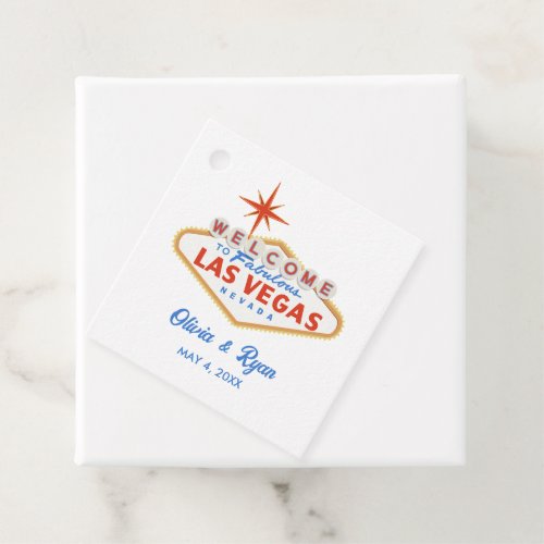 Las Vegas Wedding Welcome Gift Favor Tags