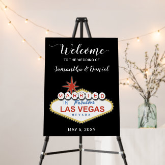 Las Vegas Wedding Welcome Sign