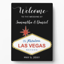 Las Vegas Wedding Welcome Sign Plaque