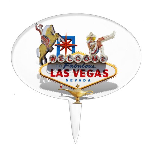 Las Vegas Welcome Sign Cake Topper