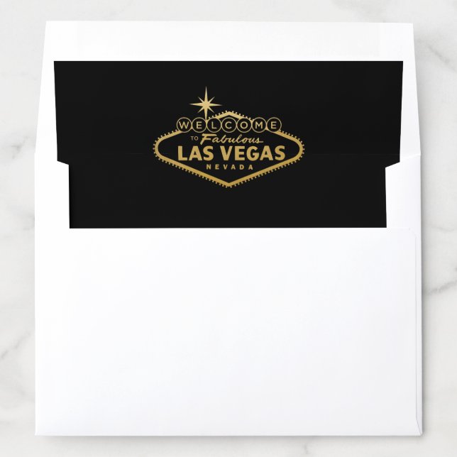 Las Vegas Welcome Sign Envelope Liner (In Envelope)