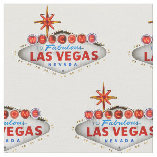 Las Vegas Welcome Sign Fabric