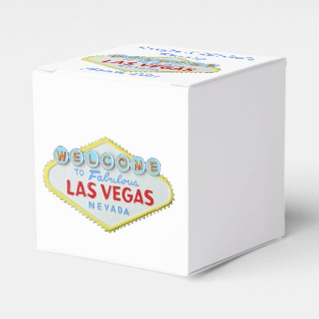 Las Vegas Welcome Sign Favor Boxes