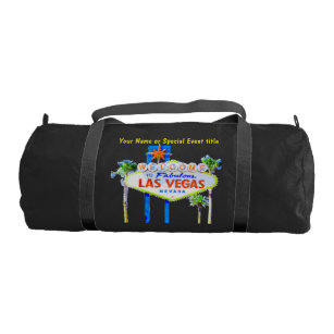 Las Vegas Gym Duffel Bags Zazzle Las Vegas Welcome Sign Gym Bag