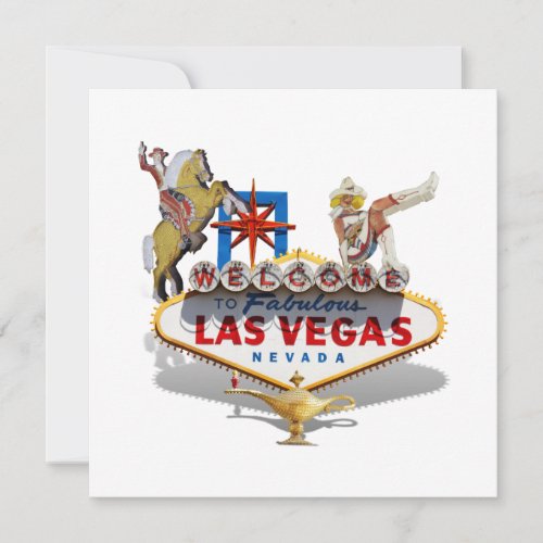 Las Vegas Welcome Sign Invitation