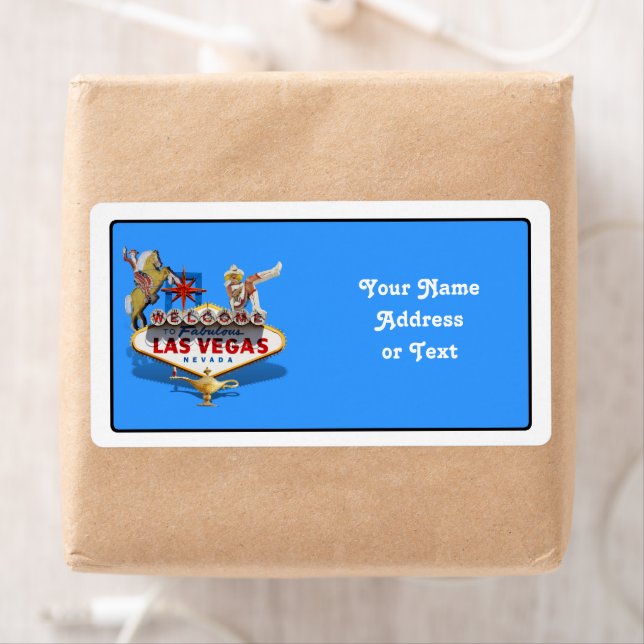Las Vegas Welcome Sign Label (Insitu)