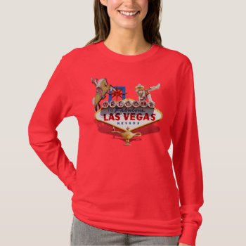 Las Vegas Welcome Sign /leaving Las Vegas On Back T-shirt by LasVegasIcons at Zazzle