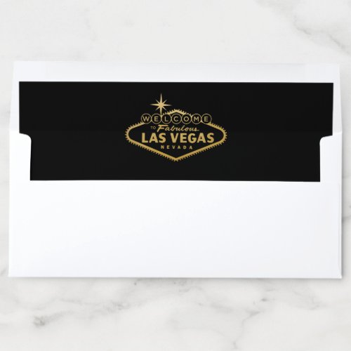 Las Vegas Welcome Sign Long Envelope Liner