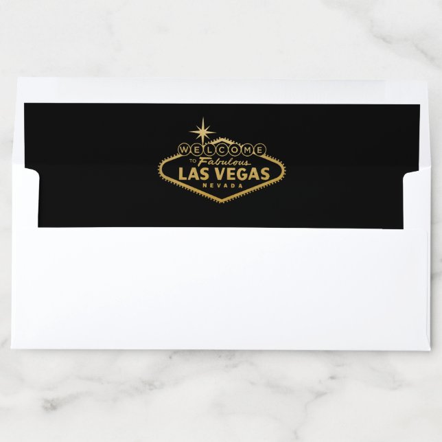 Las Vegas Welcome Sign Long Envelope Liner (In Envelope)