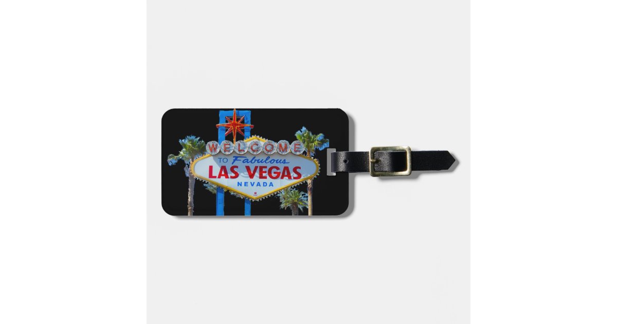 Personalized Las Vegas Luggage Tag-Your destination with your name