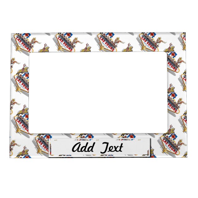 Las Vegas Welcome Sign Magnetic Photo Frame (Front)