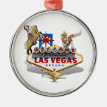 Las Vegas Welcome Sign Metal Ornament at Zazzle