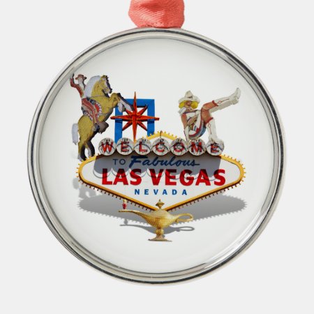 Las Vegas Welcome Sign Metal Ornament