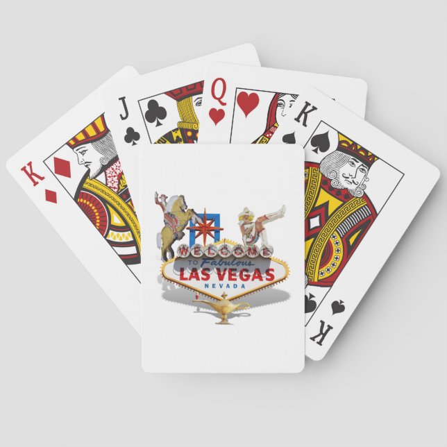 Las Vegas Welcome Sign Poker Cards (Back)