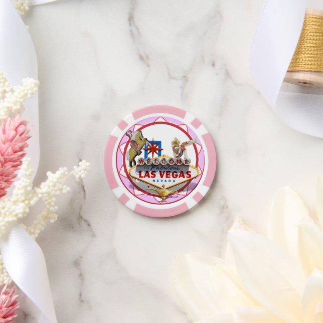 Las Vegas Welcome Sign Poker Chips (Wedding)