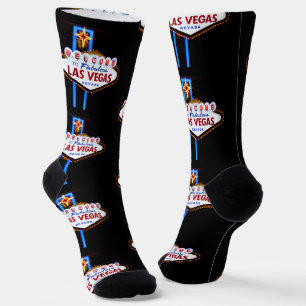 Las Vegas Welcome Sign Socks