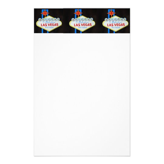 Las Vegas sign stationery Zazzle