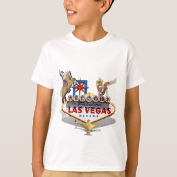 Las Vegas Welcome Sign T-shirt by LasVegasIcons at Zazzle