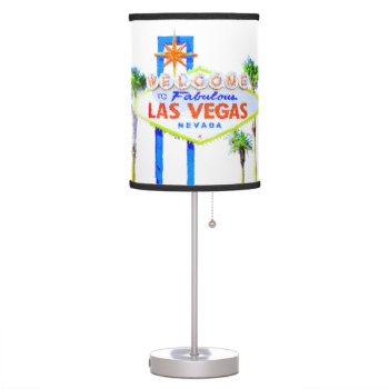 Las Vegas Welcome Sign Table Lamp by Rebecca_Reeder at Zazzle