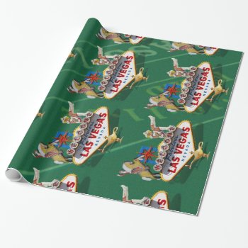 Las Vegas Welcome Sign Wrapping Paper by LasVegasIcons at Zazzle