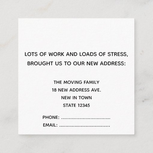 Las Vegas We've Moved New Address Card | Zazzle