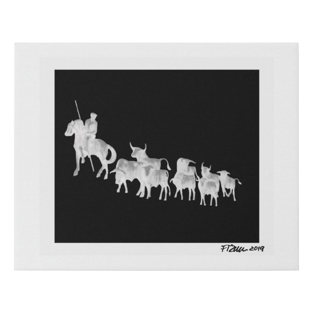 Las Ventas Faux Canvas Print (Front)