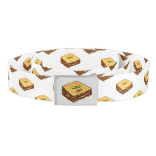 Lasagna cartoon illustration belt