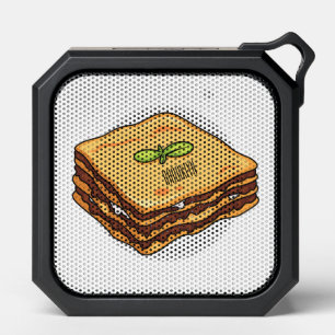 Lasagna cartoon illustration bluetooth speaker