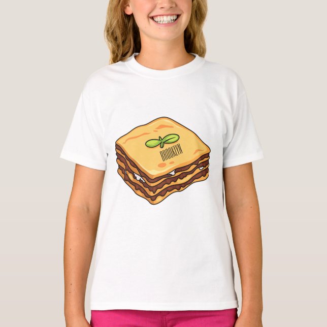 Lasagna cartoon illustration  T-Shirt (Front)