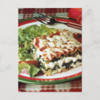 Lasagna Dinner Postcard