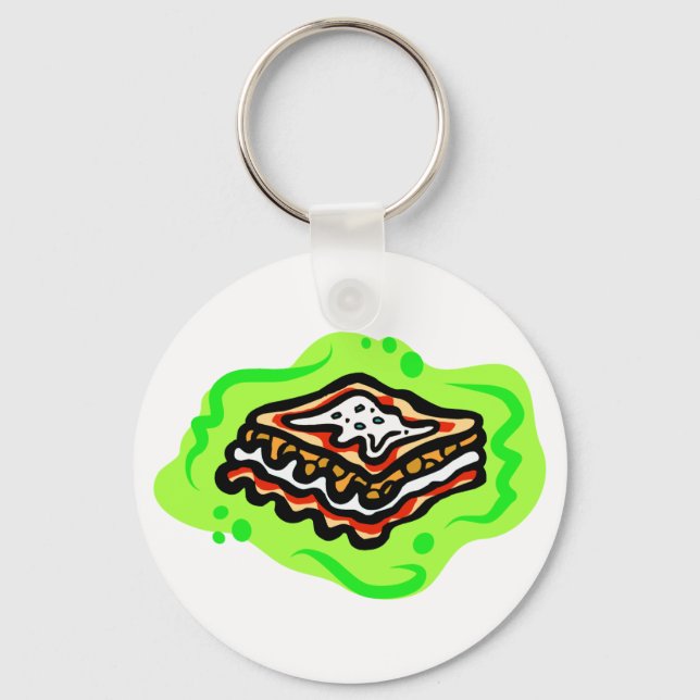 Lasagna Keychain (Front)