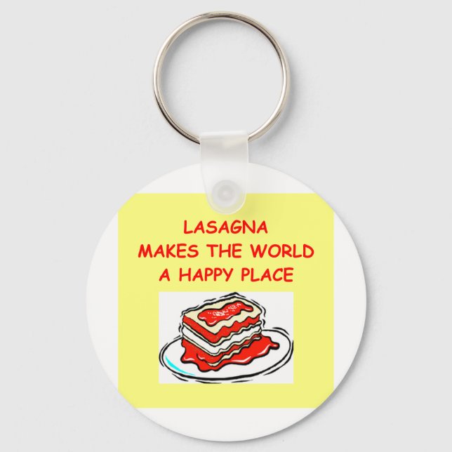 lasagna keychain (Front)