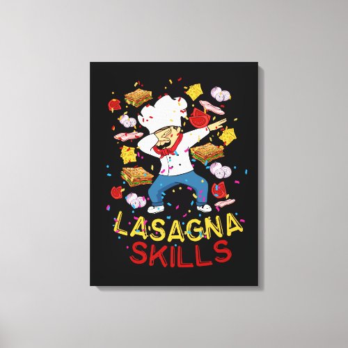 Lasagna Lover Lasagne Gift Italian Chef Lasagna Canvas Print