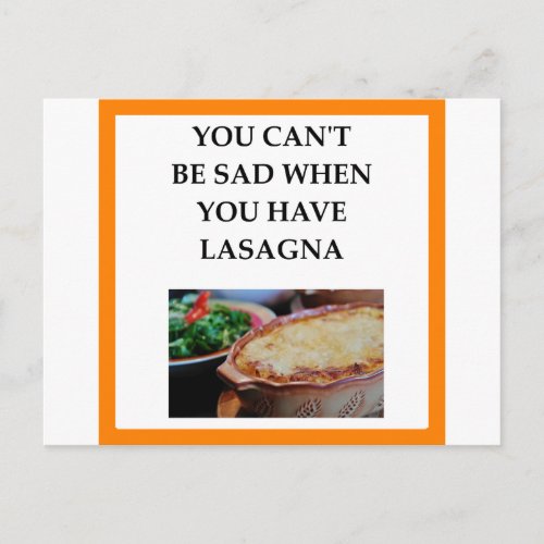 LASAGNA POSTCARD