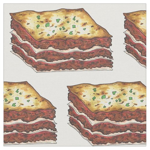 Lasagne Lasagna Pasta Italy Italian American Food Fabric