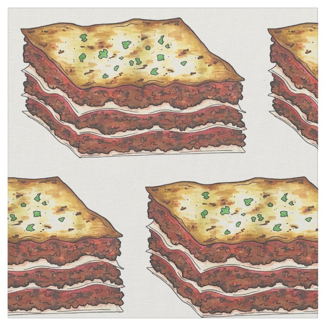 Lasagne Lasagna Pasta Italy Italian American Food Fabric (Close Up)