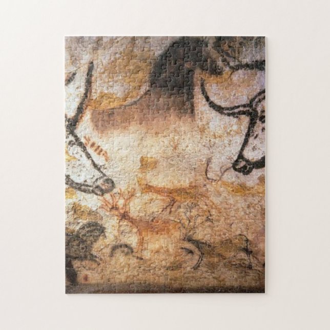 Lascaux Bulls Buffalo Cave Painting Jigsaw Puzzle (Vertical)