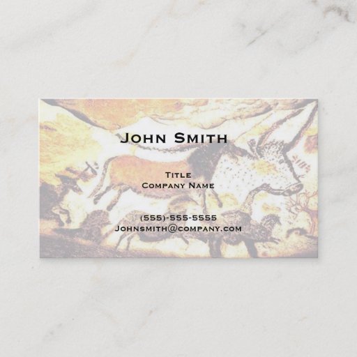Customizable Lascaux business card