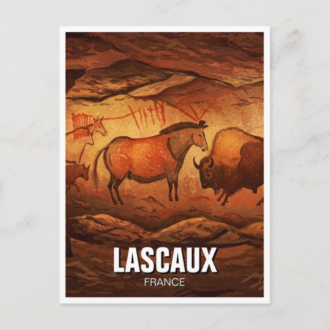 Lascaux Cave Dordogne France Travel Postcard (Front)