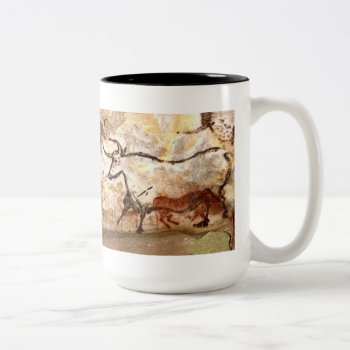 Lascaux Cave Painting: Bulls Two-tone Coffee Mug by lawino at Zazzle