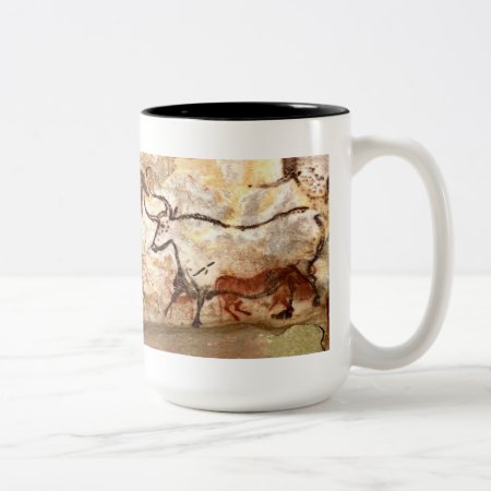 Lascaux Cave Painting: Bulls Two-tone Coffee Mug