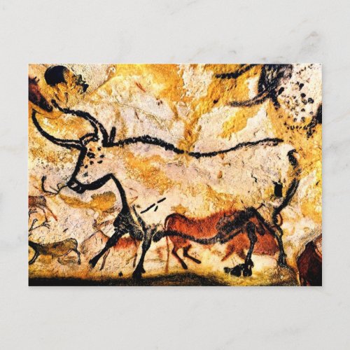 Lascaux Cave Painting of Bull Postcard