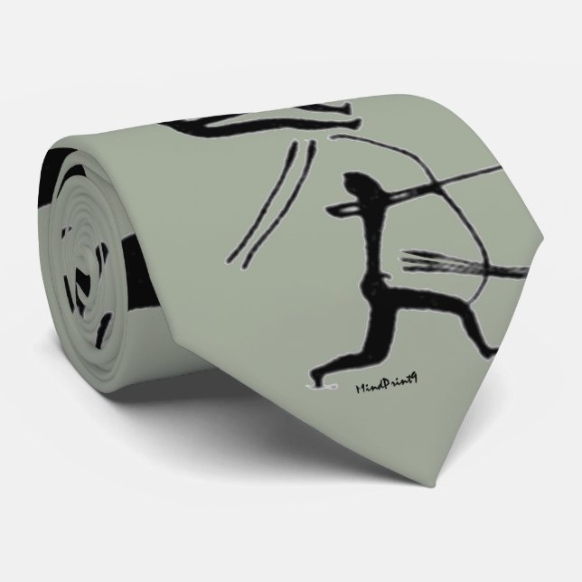 Lascaux Deer Neck Tie (Rolled)