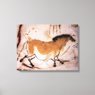 Lascaux Dun Horse - Prehistoric Panting on Canvas
